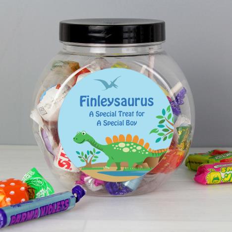 Personalised Dinosaur Sweets Jar Extra Image 2